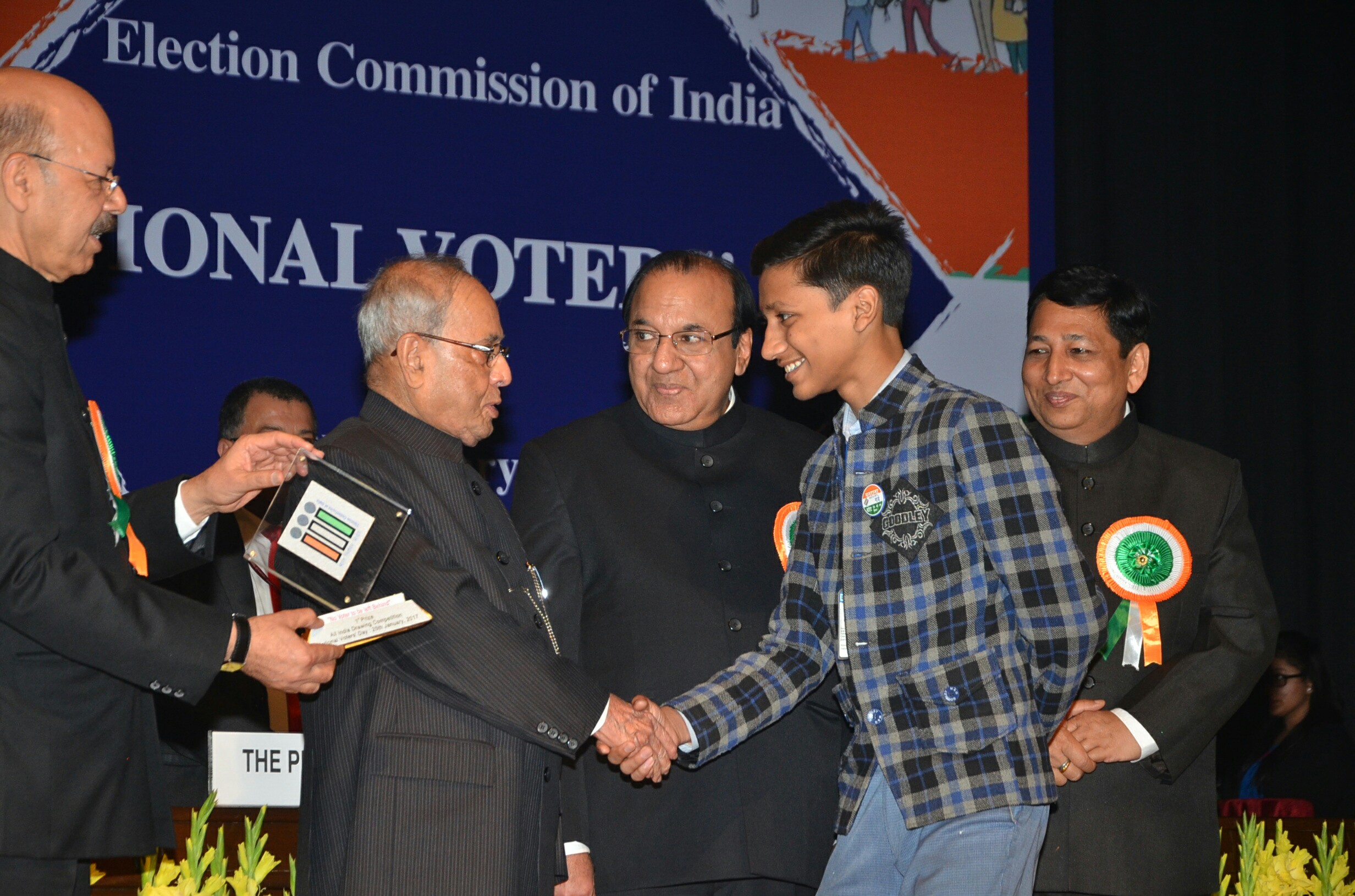 Aneesh with H'ble President